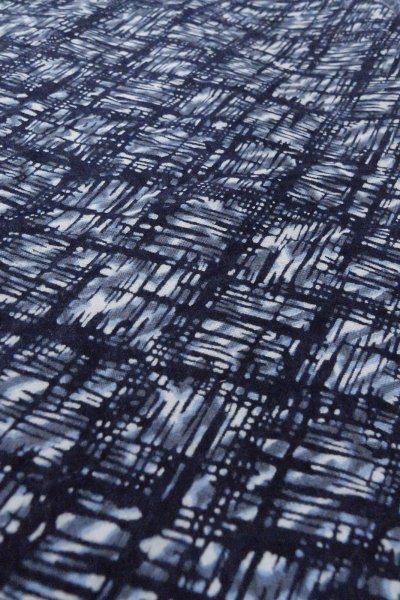 画像10: O0826D 男性用浴衣（日本製）  麻 藍, 抽象的模様 【中古】【USED】【リサイクル】 ★☆☆☆☆【O0826D】 (10)