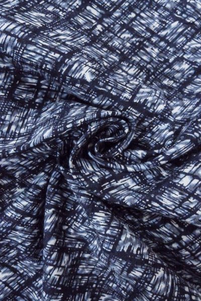 画像12: O0826D 男性用浴衣（日本製）  麻 藍, 抽象的模様 【中古】【USED】【リサイクル】 ★☆☆☆☆【O0826D】 (12)