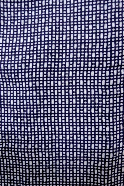 画像5: O0826E 男性用浴衣（日本製）  綿 藍, 抽象的模様 【中古】【USED】【リサイクル】 ★★☆☆☆【O0826E】 (5)