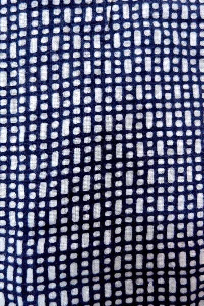 画像6: O0826E 男性用浴衣（日本製）  綿 藍, 抽象的模様 【中古】【USED】【リサイクル】 ★★☆☆☆【O0826E】 (6)