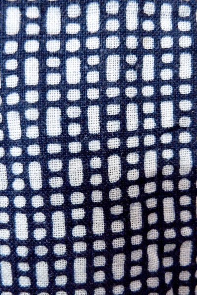 画像7: O0826E 男性用浴衣（日本製）  綿 藍, 抽象的模様 【中古】【USED】【リサイクル】 ★★☆☆☆【O0826E】 (7)