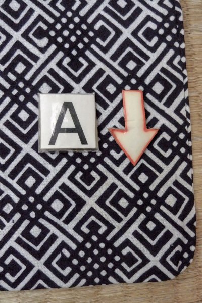 画像14: O0826F 女性用浴衣（日本製）  綿 藍, 幾何学模様 【中古】【USED】【リサイクル】 ★★★☆☆【O0826F】 (14)