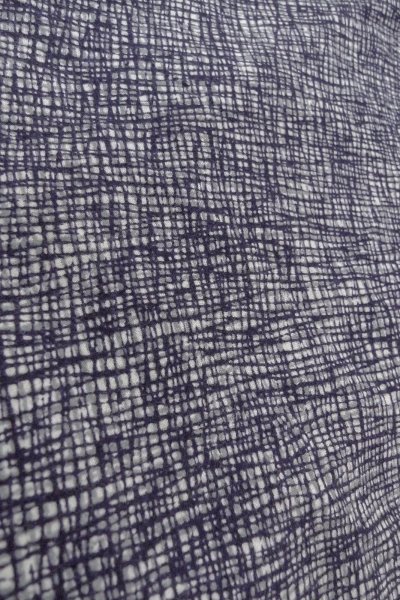 画像8: O0826G 女性用浴衣（日本製）  綿 藍, チェック柄 【中古】【USED】【リサイクル】 ★☆☆☆☆【O0826G】 (8)