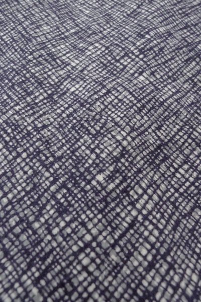 画像10: O0826G 女性用浴衣（日本製）  綿 藍, チェック柄 【中古】【USED】【リサイクル】 ★☆☆☆☆【O0826G】 (10)