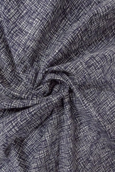 画像11: O0826G 女性用浴衣（日本製）  綿 藍, チェック柄 【中古】【USED】【リサイクル】 ★☆☆☆☆【O0826G】 (11)