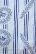 画像4: O0826H 女性用浴衣（日本製）  綿 薄い水色, 藤 【中古】【USED】【リサイクル】 ★☆☆☆☆【O0826H】 (4)