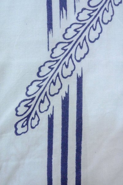 画像6: O0826H 女性用浴衣（日本製）  綿 薄い水色, 藤 【中古】【USED】【リサイクル】 ★☆☆☆☆【O0826H】 (6)