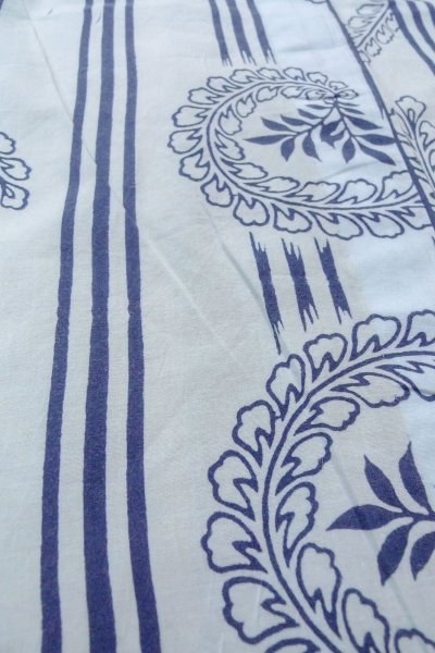 画像10: O0826H 女性用浴衣（日本製）  綿 薄い水色, 藤 【中古】【USED】【リサイクル】 ★☆☆☆☆【O0826H】 (10)