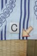 画像16: O0826H 女性用浴衣（日本製）  綿 薄い水色, 藤 【中古】【USED】【リサイクル】 ★☆☆☆☆【O0826H】 (16)