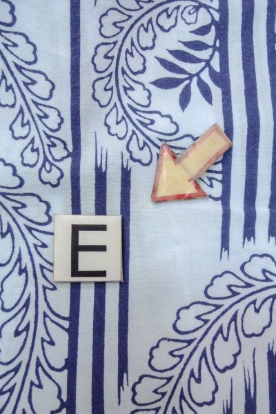 画像18: O0826H 女性用浴衣（日本製）  綿 薄い水色, 藤 【中古】【USED】【リサイクル】 ★☆☆☆☆【O0826H】 (18)