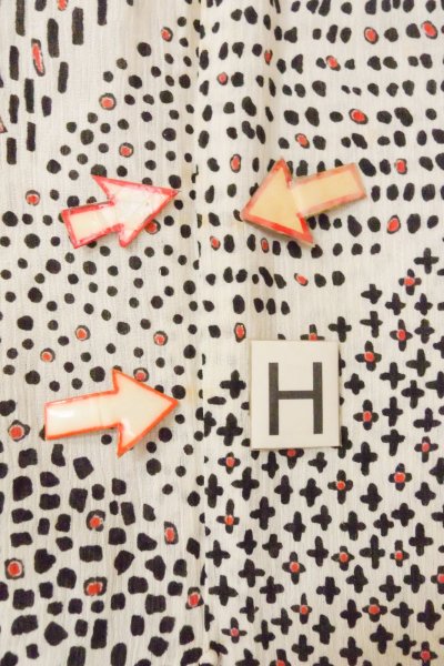 画像21: O0826N 女性用浴衣（日本製） 小千谷縮 麻 オフ　ホワイト, 花 【中古】【USED】【リサイクル】 ★★☆☆☆【O0826N】 (21)