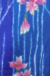 画像4: O0826O 女性用浴衣（海外製）  綿 青, あやめ 【中古】【USED】【リサイクル】 ★★★☆☆【O0826O】 (4)