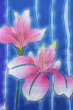 画像5: O0826O 女性用浴衣（海外製）  綿 青, あやめ 【中古】【USED】【リサイクル】 ★★★☆☆【O0826O】 (5)