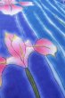 画像8: O0826O 女性用浴衣（海外製）  綿 青, あやめ 【中古】【USED】【リサイクル】 ★★★☆☆【O0826O】 (8)