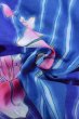画像12: O0826O 女性用浴衣（海外製）  綿 青, あやめ 【中古】【USED】【リサイクル】 ★★★☆☆【O0826O】 (12)