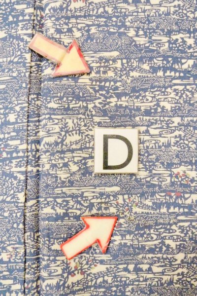 画像17: O0826R 女性用小紋  シルク（正絹） 灰色がかった青, 家 【中古】【USED】【リサイクル】 ★★☆☆☆【O0826R】 (17)