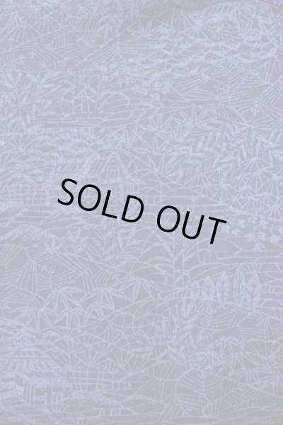 画像3: O0826S 女性用小紋  シルク（正絹） 藍, 笹 【中古】【USED】【リサイクル】 ★★★☆☆【O0826S】 (3)