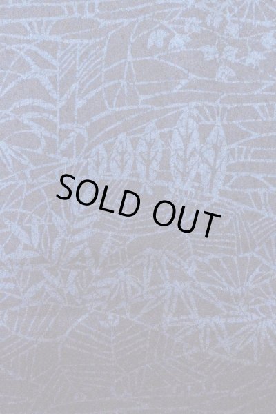 画像6: O0826S 女性用小紋  シルク（正絹） 藍, 笹 【中古】【USED】【リサイクル】 ★★★☆☆【O0826S】 (6)