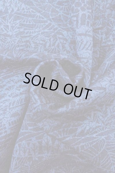 画像11: O0826S 女性用小紋  シルク（正絹） 藍, 笹 【中古】【USED】【リサイクル】 ★★★☆☆【O0826S】 (11)