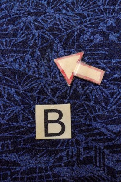 画像15: O0826S 女性用小紋  シルク（正絹） 藍, 笹 【中古】【USED】【リサイクル】 ★★★☆☆【O0826S】 (15)