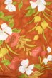 画像4: O0826Y 女性用小紋  シルク（正絹） 茶色, 花 【中古】【USED】【リサイクル】 ★★★☆☆【O0826Y】 (4)