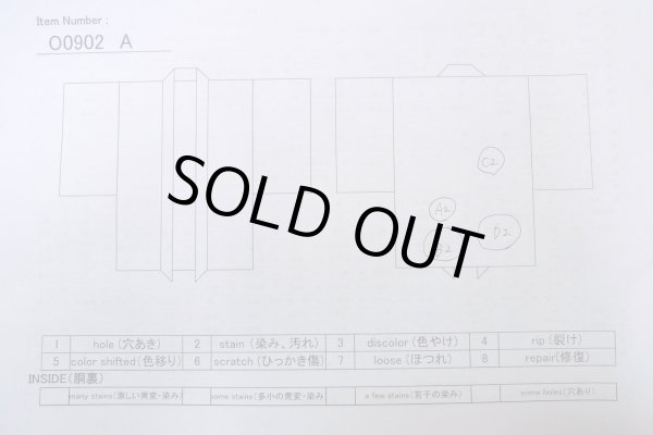 画像12: O0902A 女性用羽織  シルク（正絹） 黒, 御所車 【中古】【USED】【リサイクル】 ★★★☆☆【O0902A】 (12)