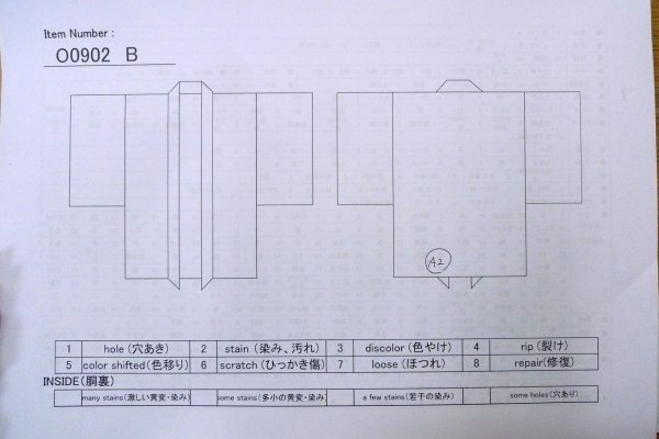 画像12: O0902B 女性用羽織  シルク（正絹） 黒, もみじ 【中古】【USED】【リサイクル】 ★★★☆☆【O0902B】 (12)