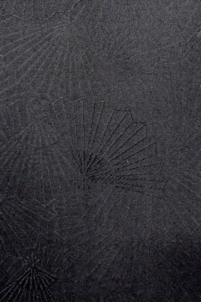 画像8: O0902C 女性用羽織  シルク（正絹） 黒,  【中古】【USED】【リサイクル】 ★★★★☆【O0902C】 (8)