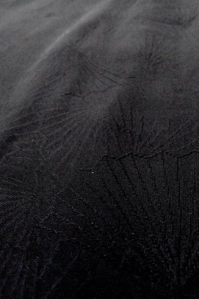 画像11: O0902C 女性用羽織  シルク（正絹） 黒,  【中古】【USED】【リサイクル】 ★★★★☆【O0902C】 (11)