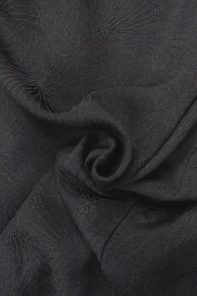 画像12: O0902C 女性用羽織  シルク（正絹） 黒,  【中古】【USED】【リサイクル】 ★★★★☆【O0902C】 (12)