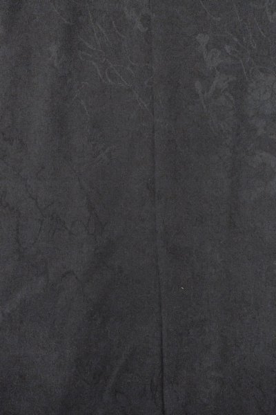 画像5: O0902D 女性用羽織  シルク（正絹） 黒, 花 【中古】【USED】【リサイクル】 ★★★★☆【O0902D】 (5)