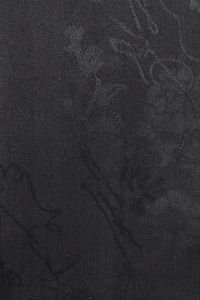 画像7: O0902D 女性用羽織  シルク（正絹） 黒, 花 【中古】【USED】【リサイクル】 ★★★★☆【O0902D】 (7)