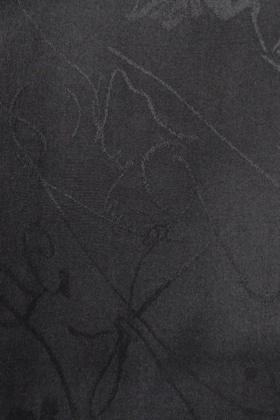 画像8: O0902D 女性用羽織  シルク（正絹） 黒, 花 【中古】【USED】【リサイクル】 ★★★★☆【O0902D】 (8)