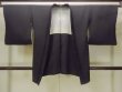 画像1: O0902E 女性用羽織  シルク（正絹） 黒,  【中古】【USED】【リサイクル】 ★★★☆☆【O0902E】 (1)