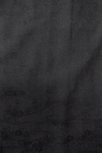 画像5: O0902E 女性用羽織  シルク（正絹） 黒,  【中古】【USED】【リサイクル】 ★★★☆☆【O0902E】 (5)