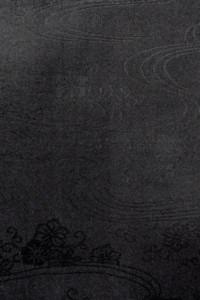 画像6: O0902E 女性用羽織  シルク（正絹） 黒,  【中古】【USED】【リサイクル】 ★★★☆☆【O0902E】 (6)