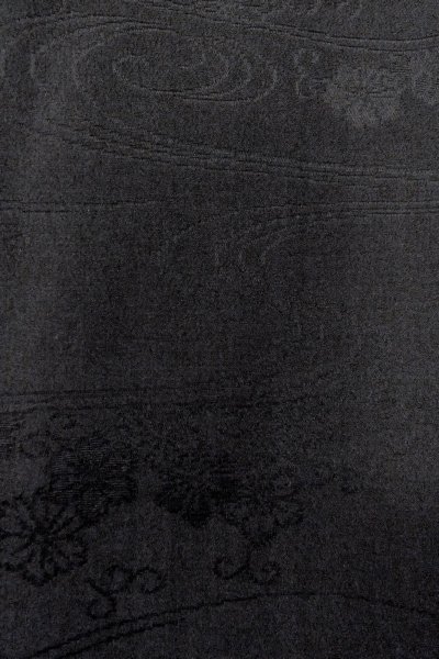 画像7: O0902E 女性用羽織  シルク（正絹） 黒,  【中古】【USED】【リサイクル】 ★★★☆☆【O0902E】 (7)