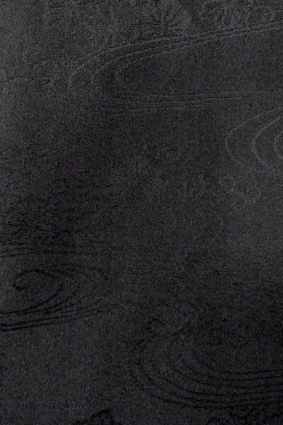 画像8: O0902E 女性用羽織  シルク（正絹） 黒,  【中古】【USED】【リサイクル】 ★★★☆☆【O0902E】 (8)