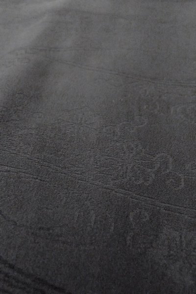 画像9: O0902E 女性用羽織  シルク（正絹） 黒,  【中古】【USED】【リサイクル】 ★★★☆☆【O0902E】 (9)