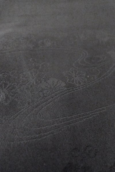 画像11: O0902E 女性用羽織  シルク（正絹） 黒,  【中古】【USED】【リサイクル】 ★★★☆☆【O0902E】 (11)