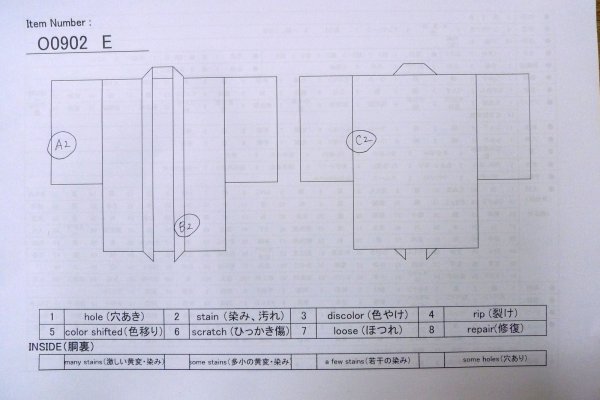 画像14: O0902E 女性用羽織  シルク（正絹） 黒,  【中古】【USED】【リサイクル】 ★★★☆☆【O0902E】 (14)