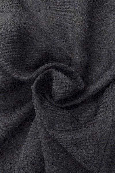 画像12: O0902G 女性用羽織  シルク（正絹） 黒,  【中古】【USED】【リサイクル】 ★★★☆☆【O0902G】 (12)