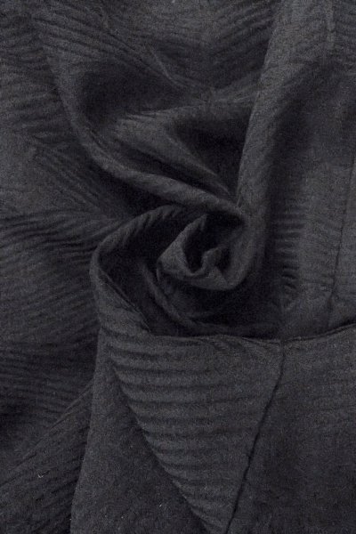 画像13: O0902G 女性用羽織  シルク（正絹） 黒,  【中古】【USED】【リサイクル】 ★★★☆☆【O0902G】 (13)