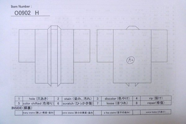 画像12: O0902H 女性用羽織  化繊 黒, 花 【中古】【USED】【リサイクル】 ★★★☆☆【O0902H】 (12)