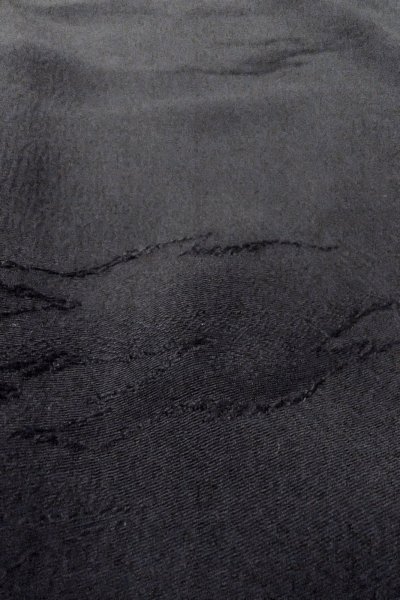 画像11: O0902I 女性用羽織  シルク（正絹） 黒,  【中古】【USED】【リサイクル】 ★★★☆☆【O0902I】 (11)