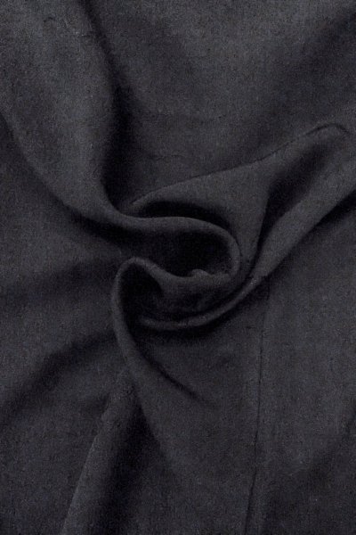 画像12: O0902I 女性用羽織  シルク（正絹） 黒,  【中古】【USED】【リサイクル】 ★★★☆☆【O0902I】 (12)