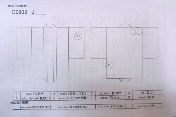 画像14: O0902J 女性用羽織  シルク（正絹） 黒, 葉 【中古】【USED】【リサイクル】 ★★★☆☆【O0902J】 (14)