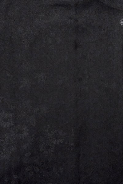 画像4: O0902K 女性用羽織  シルク（正絹） 黒,  【中古】【USED】【リサイクル】 ★★★★☆【O0902K】 (4)