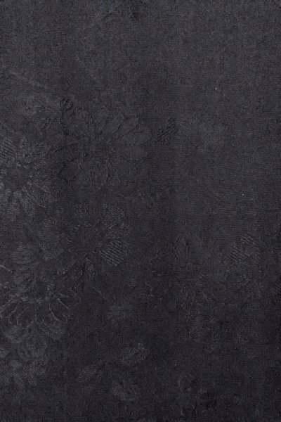 画像6: O0902K 女性用羽織  シルク（正絹） 黒,  【中古】【USED】【リサイクル】 ★★★★☆【O0902K】 (6)