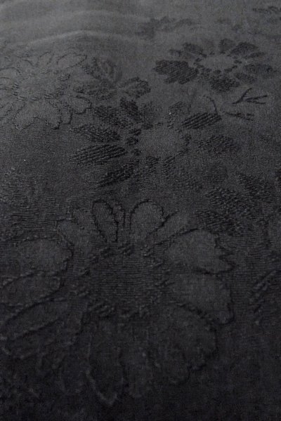 画像11: O0902K 女性用羽織  シルク（正絹） 黒,  【中古】【USED】【リサイクル】 ★★★★☆【O0902K】 (11)